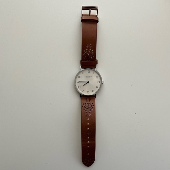Coach Women's Perry Brown Leather Watch - Picture 2 of 6